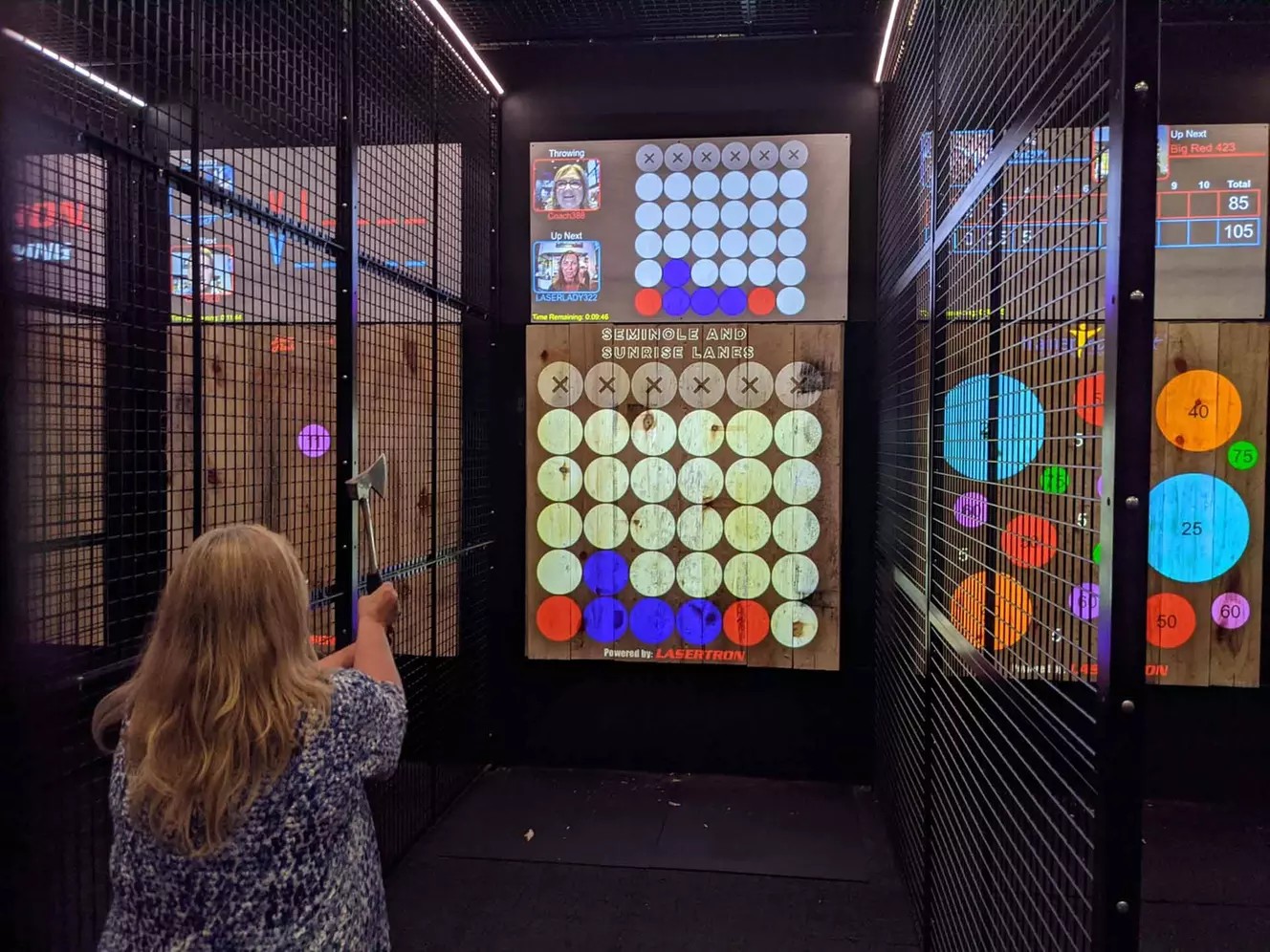 Up to 48% Off Lasertron Buffalo: Axe Throwing, Arcade Fun & Bonus Credits