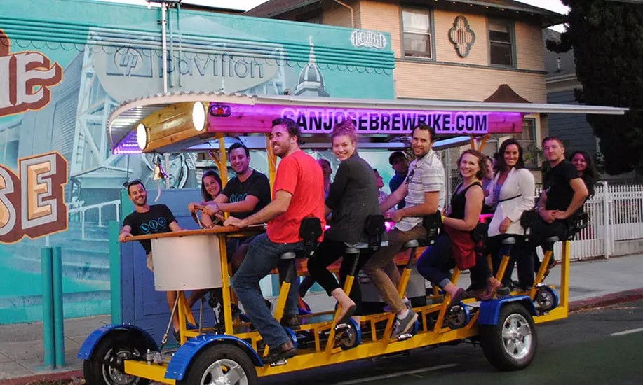 San Jose Brew 2- or 3-Hour Bike Tour for a Fun Bar-Hopping Experience (Up to 31% Off)