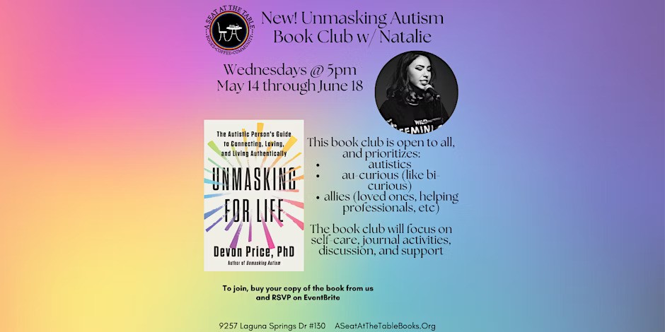 Unmasking for Life Book Club w/ Natalie (Sacramento)