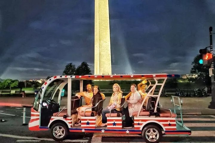 Explore DC Monuments by Electric Cart — Day or Night Tour