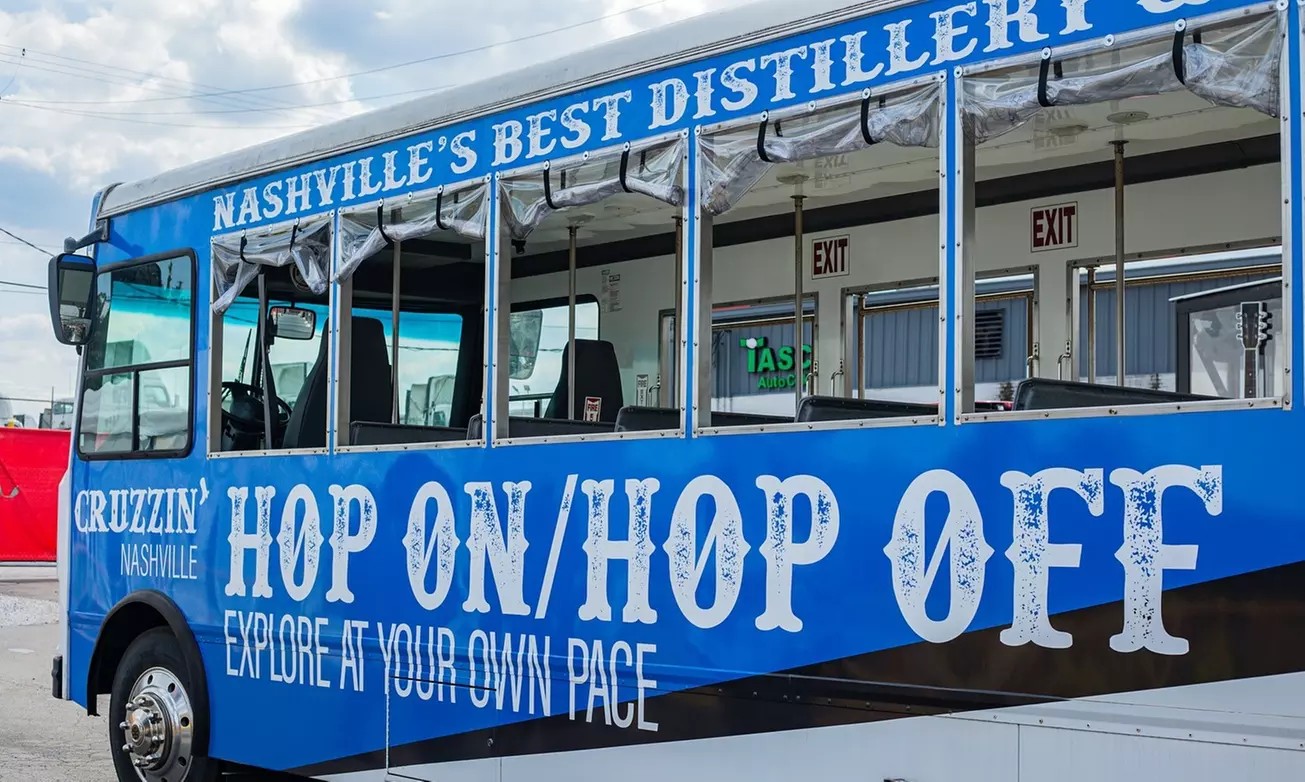 Raise a Glass! Hop-On Hop-Off Brewery & Distillery Tour for 1, 2, or 4 Adults – Save Up to 55%