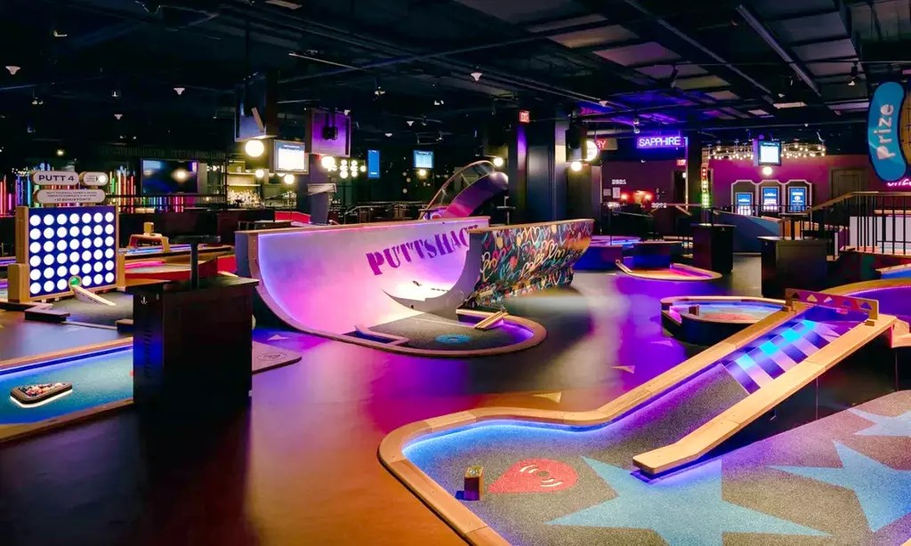 Upscale Mini Golf Fun for 2 or 4 with Tech Twist – Tax Included