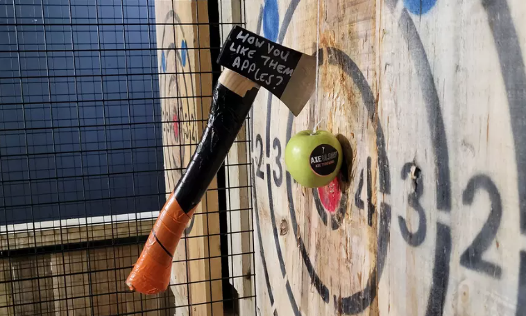Take Your Best Shot: 1-Hour Axe Throwing at Axeology for 2–4 – Up to 45% Off