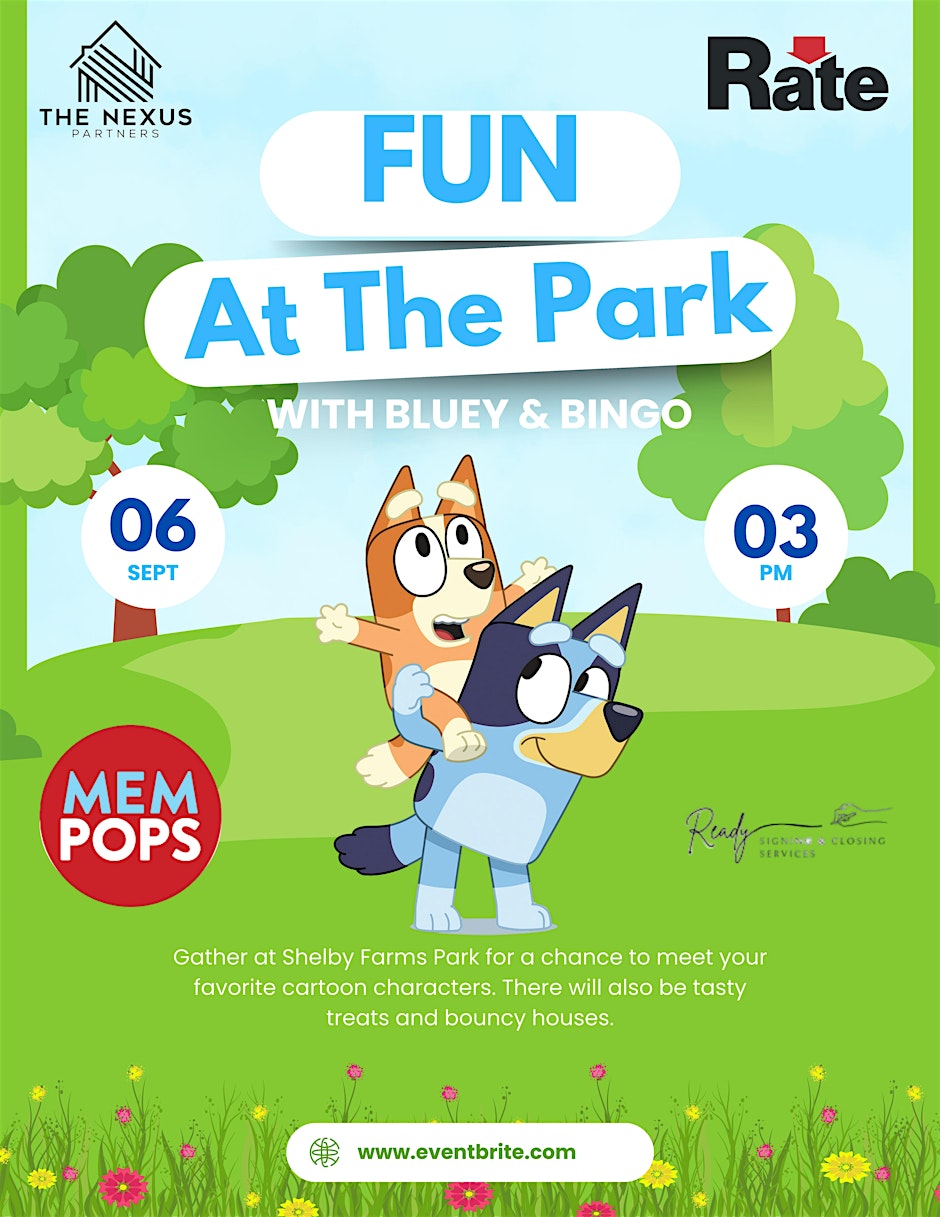 FUN AT THE PARK WITH BLUEY AND BINGO