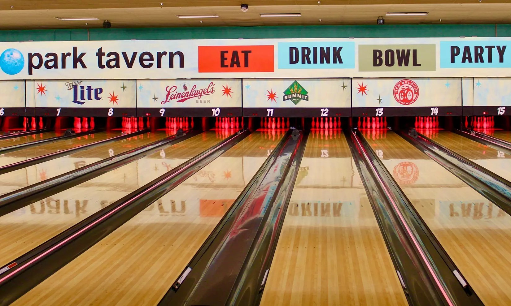 Pins, Pizza & Play: Up to 43% Off Bowling + Dining Package for 6 at The Park Tavern