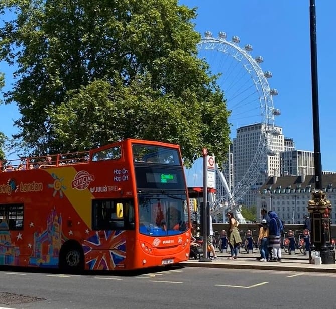 London Sightseeing Bus Tour – Hop-On Hop-Off Tickets