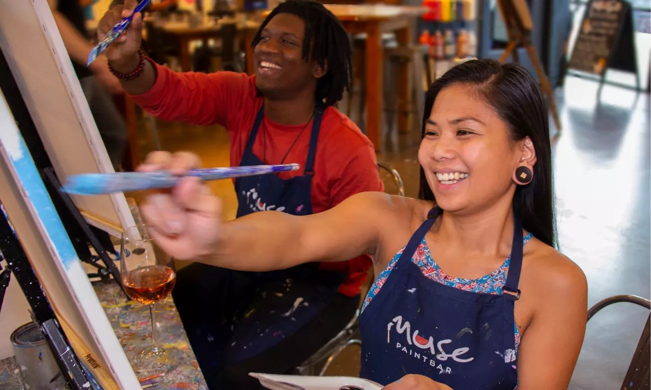 Paint Your Week Right: Artistic Fun for One or Two, Monday–Thursday Only