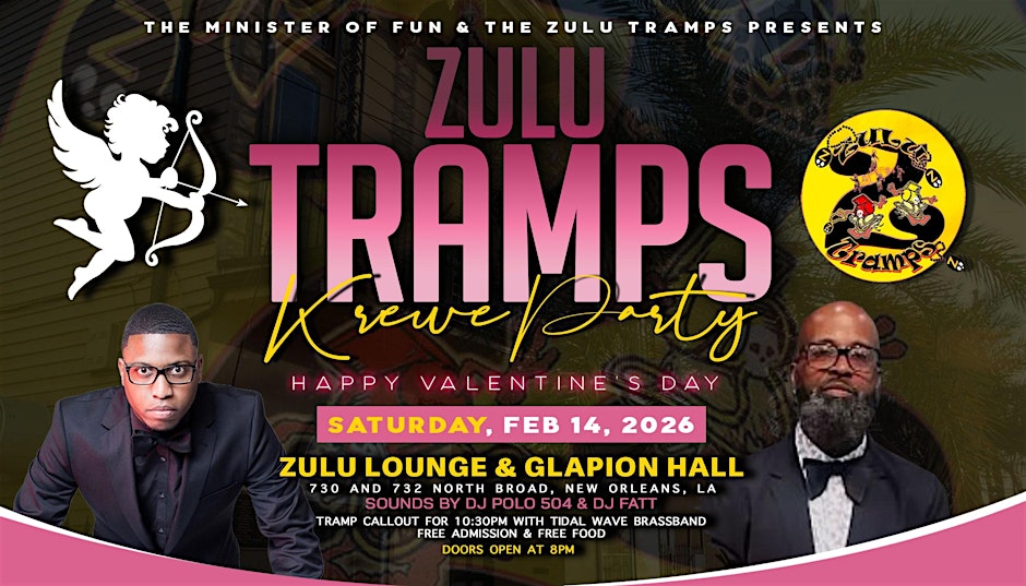 Zulu Tramps Krewe Party 2026