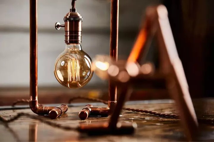 Craft Your Own Custom Copper Lamp in Brooklyn, New York