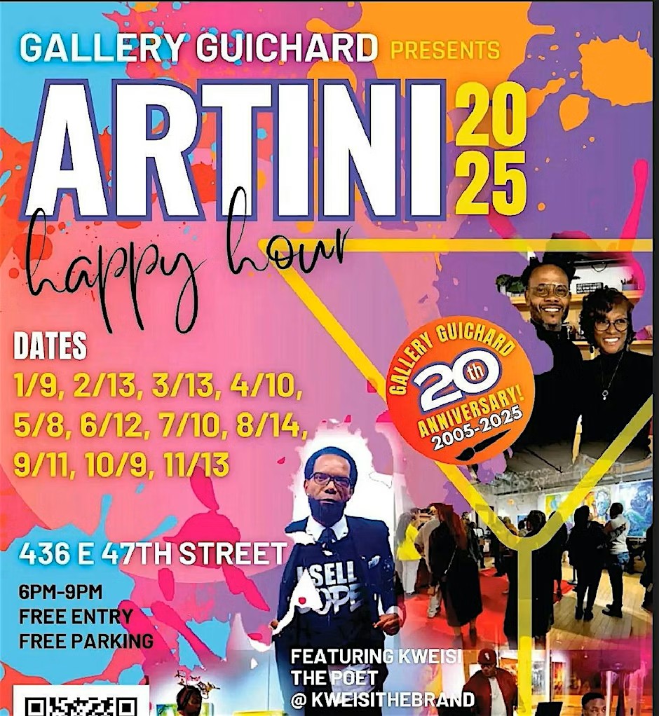 Artini - Where Art, Music and Cocktails meet at Gallery Guichard (September)