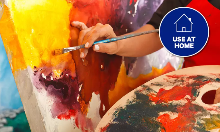 Creative Bundle: Online Painting Video + Studio Kit Delivered to You
