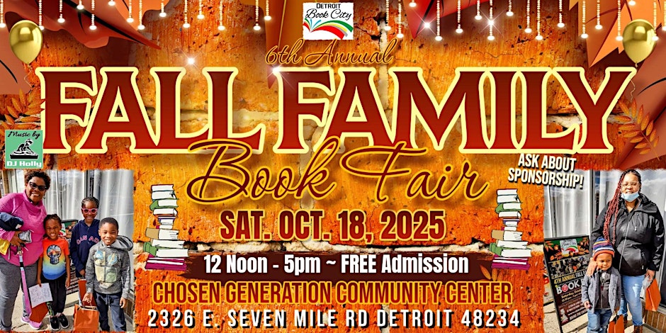 Detroit Book City's 6th Annual Fall Family Book Fair 2025