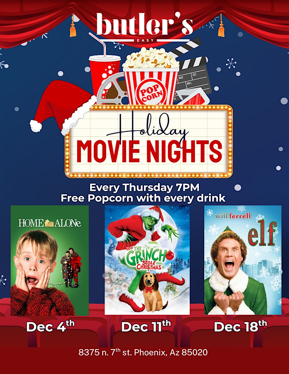 Holiday Movie Thursdays at Butler's Easy