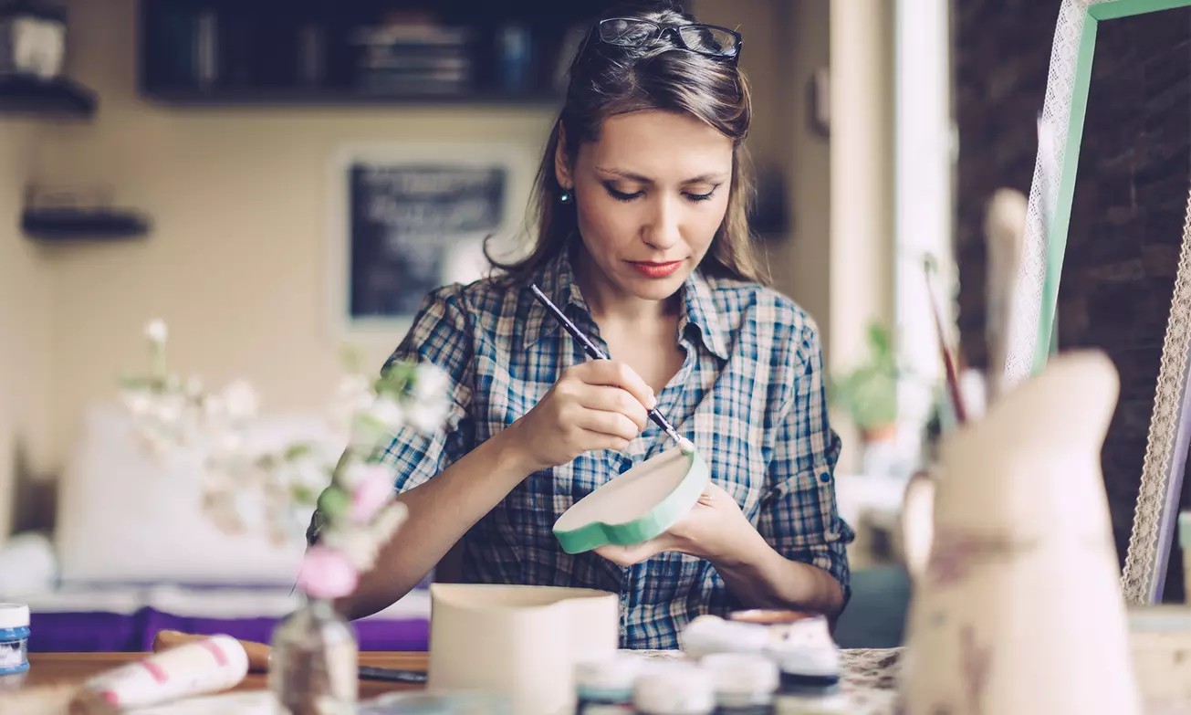 Sip, Paint & Create: BYOB Pottery & Bottle Decorating Class — Save up to 54%