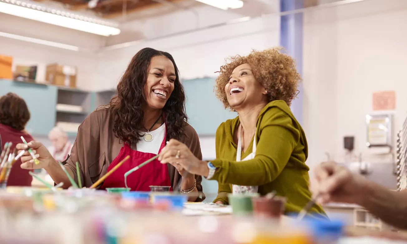 Canvas Painting Class: Two-Hour Session for One or Two at Aroma and Clay (Up to 58% Off)