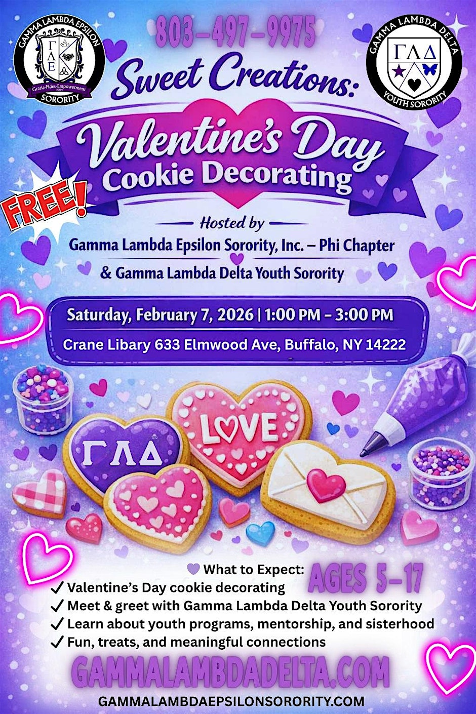 Youth Valentine’s Day Cookie Decorating – Meet & Greet