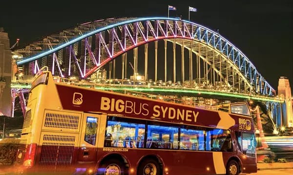 Discover Sydney at Night: Open-Top Bus Tour with Live Commentary (1.5 Hours)