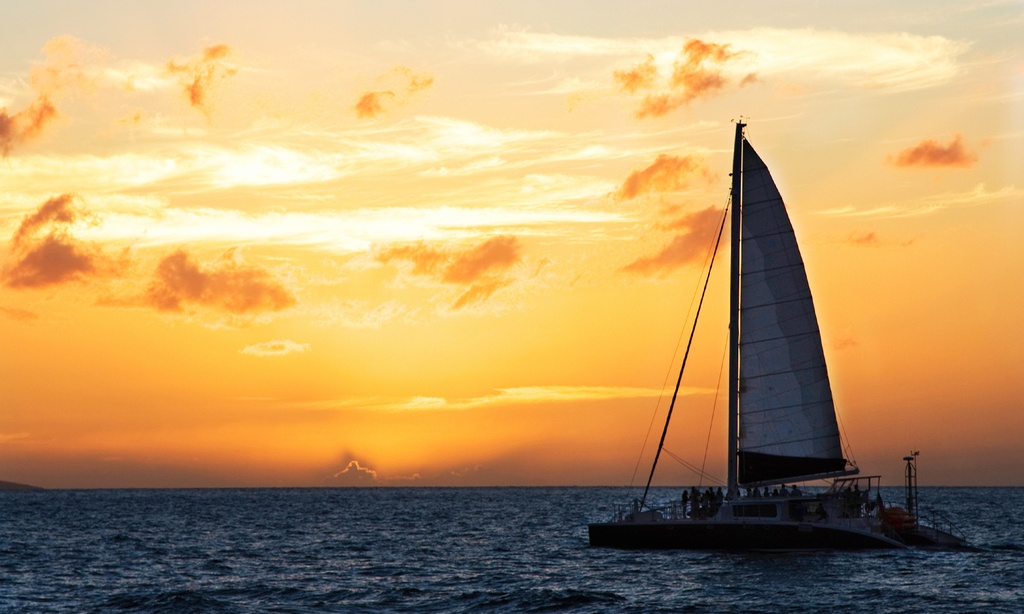 Sunset Swim & Sail Adventure with Waikiki Snorkel Company (Up to 20% Off)