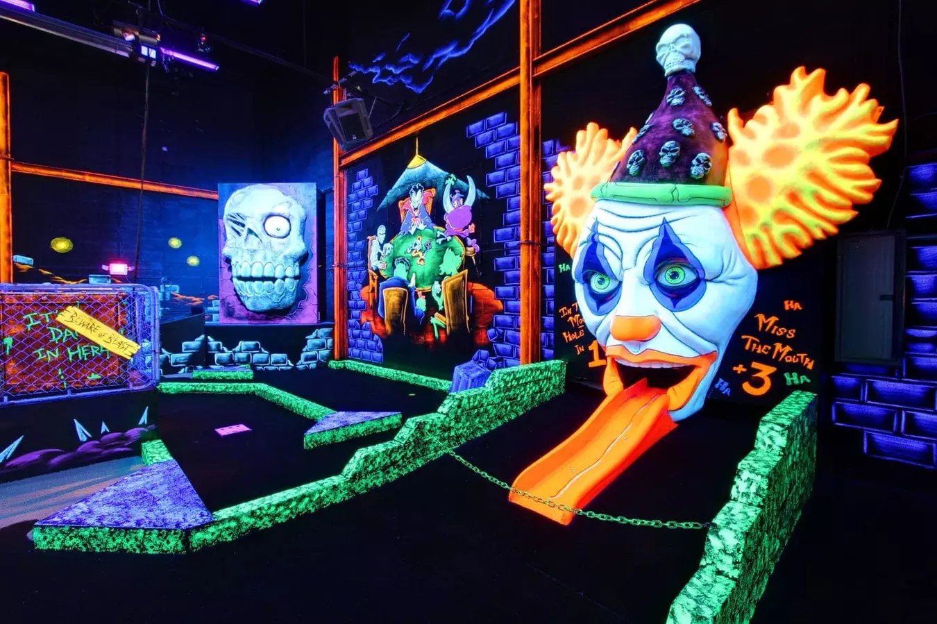 🟢 Glow-in-the-Dark Fun: Monster Mini Golf + Game Card Deal