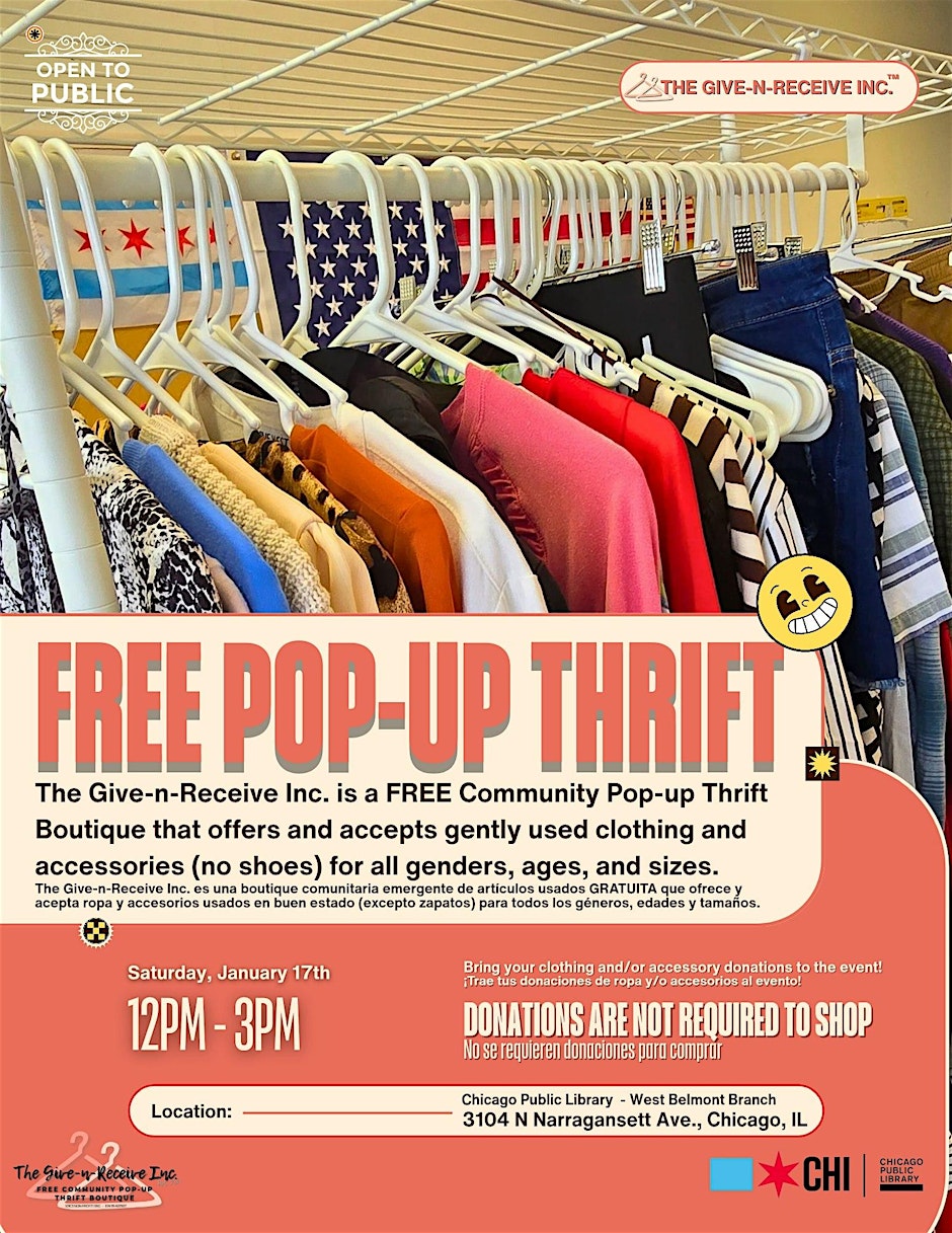 FREE Community Pop-up Thrift Boutique