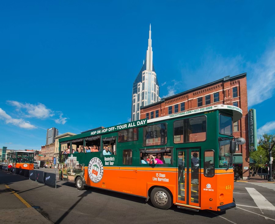Nashville Sightseeing Trolley Tour – Flexible Hop-On Hop-Off Experience