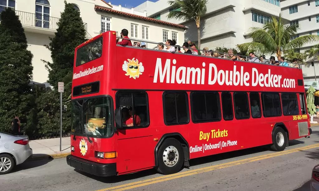 Discover Miami in Style – Double Decker City Tour + Optional Boat Ride Up to 40% Off!