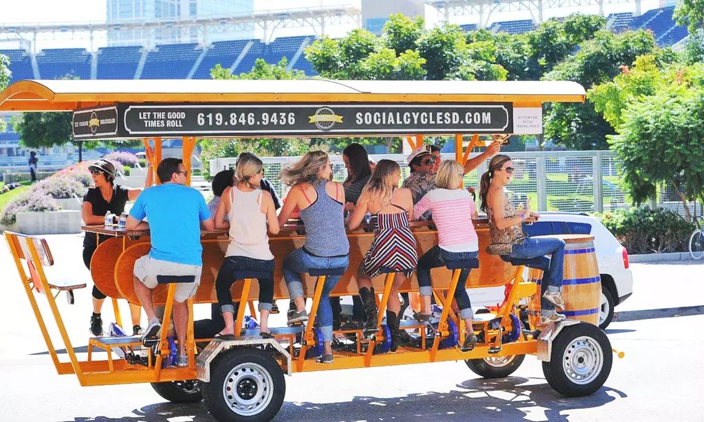 🚴‍♂️ Pedal, Party & Explore! San Diego Bicycle Pub Tour for 1, 2, or 4 (Up to 30% Off)