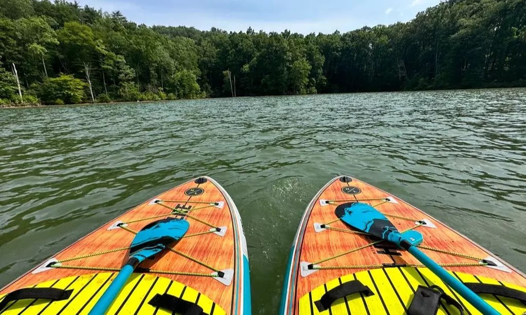 Inflatable Paddle Board Rental for Two – Half Day, Full Day, or 24 Hours (Up to 37% Off)
