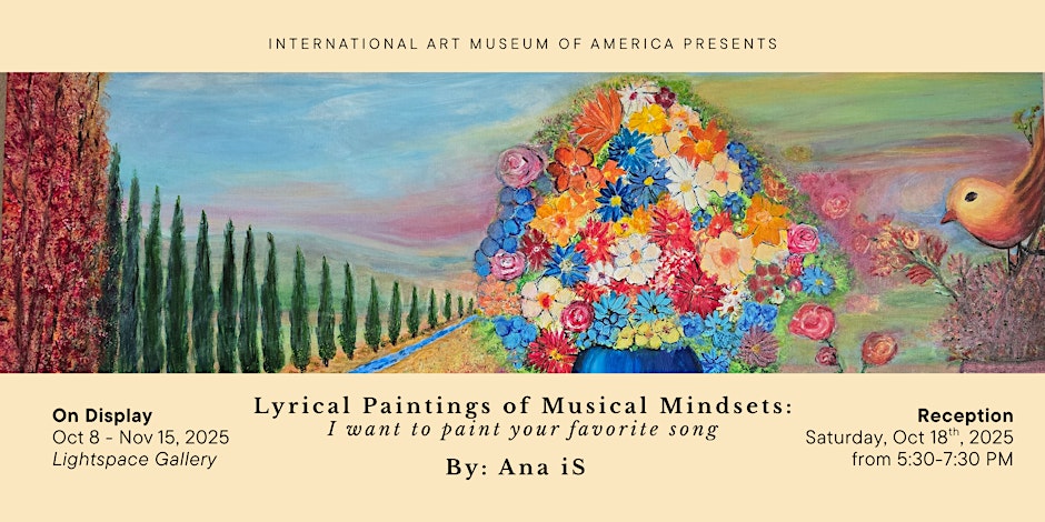Opening Receptions for Lyrical Paintings of Musical Mindsets by Ana iS