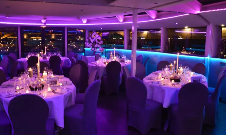 Love on the Seine: Live Music Dinner Cruise & Overnight Stay for Two